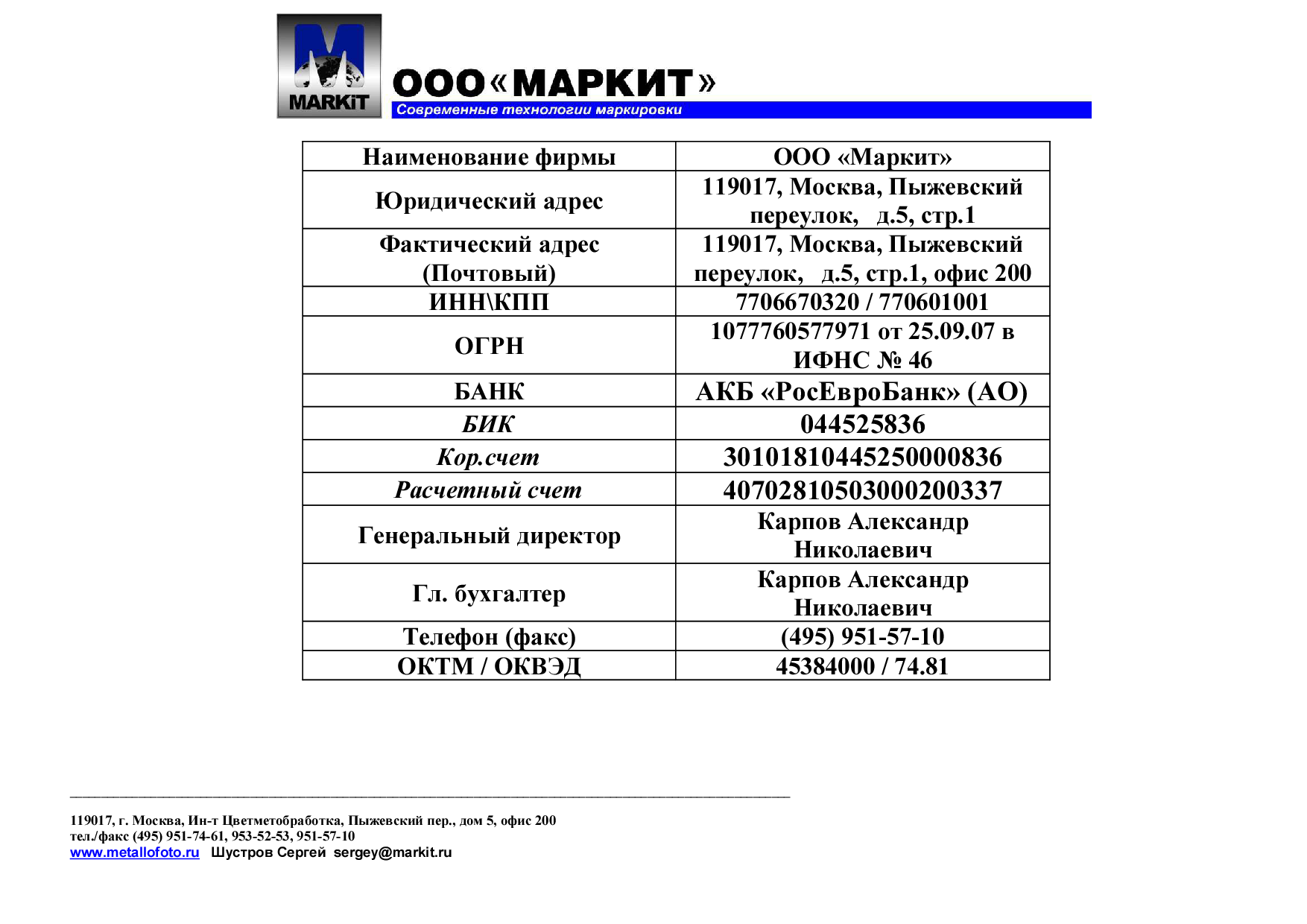 О компании - ООО 